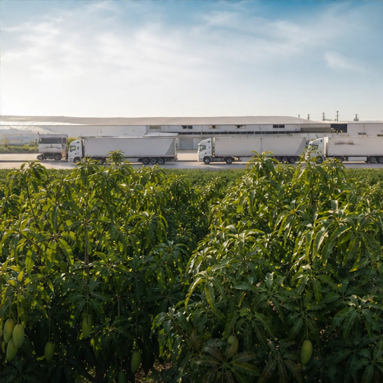 Mango trees in an Egyptian growing region